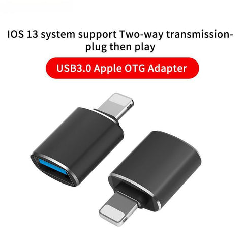 Image of OTG Adapter for iPhone Xs 11 12 Pro Max Converters Charging Data for iPad IOS 13 To USB 3.0 Suport U Disk Smartphone Accessories