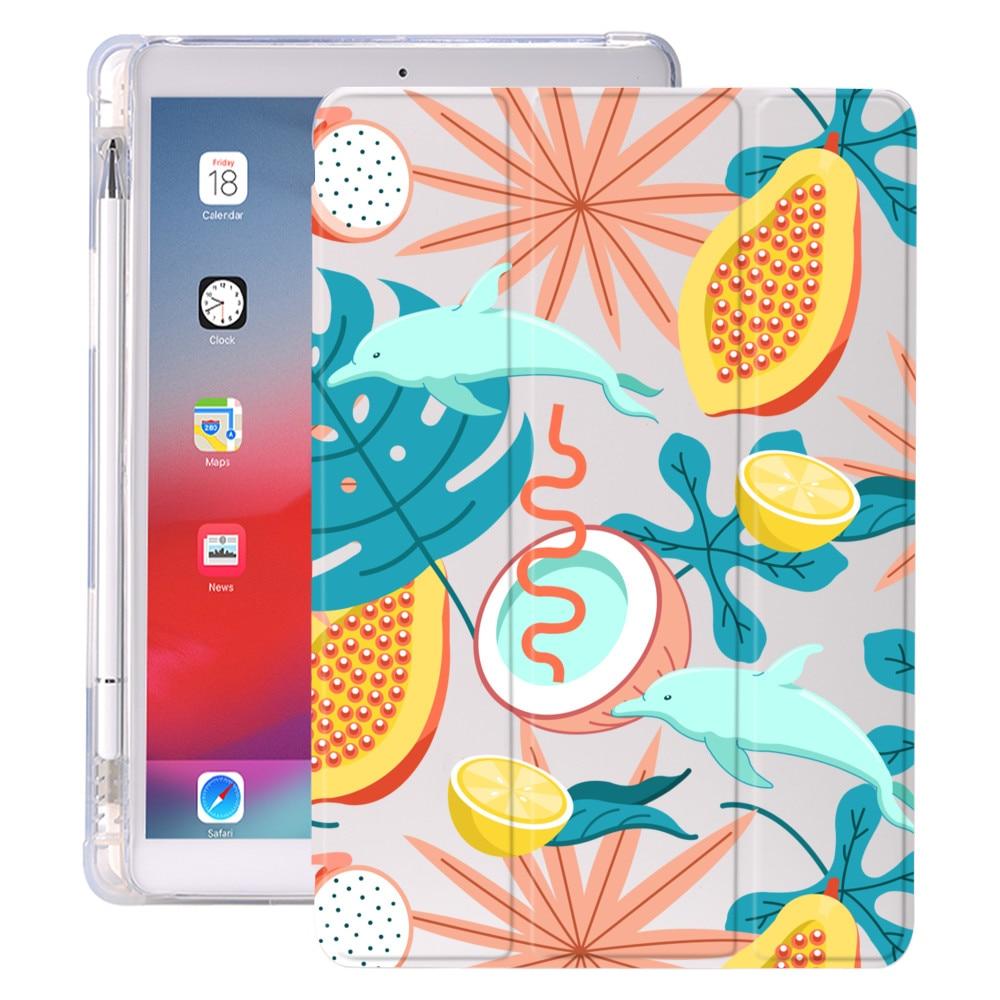 Plant Leaves With Pencil Holder For iPad AIR 3 10.5 Pro 11 2020 Air 4 10.9 2018 9.7 6th 7th 8th Generation Case 10.2 2019 Mini 5 - All Fancy Phone Cases