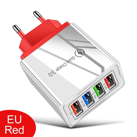 Image of 4ports wall charger Quick Charging For all mobile phones
