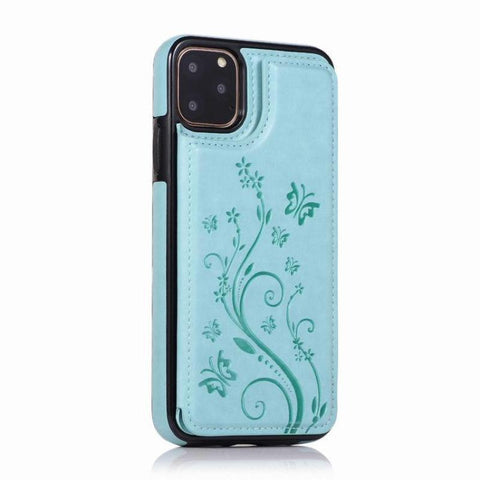 Image of Small Butterfly Embossed Leather Phone Case