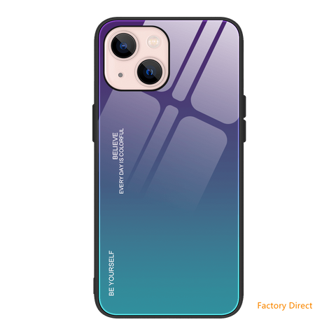 Image of Gradient colors back cover for iPhone 13 12 11 x 87 models
