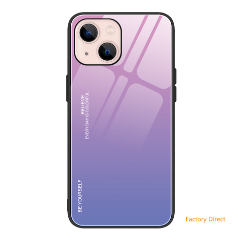 Image of Gradient colors back cover for iPhone 13 12 11 x 87 models