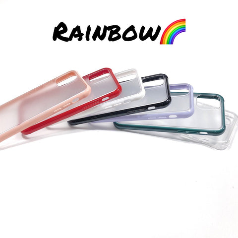 Image of Two-color matte acrylic anti-shock phone back cover