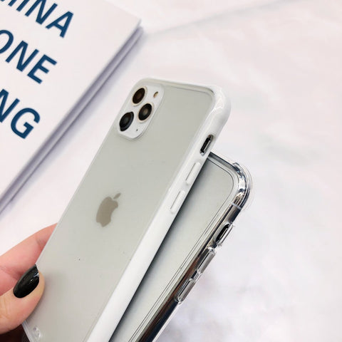 Image of Two-color matte acrylic anti-shock phone back cover