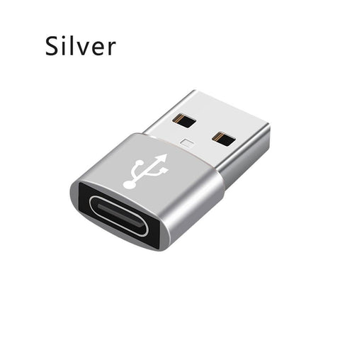 Image of USB 3.0 Type A Male to USB 3.1 Type C Female Connector Converter Adapter Type-c USB Standard Charging Data Transfer