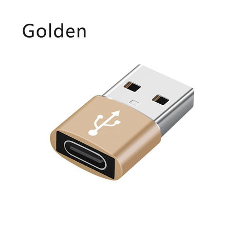 Image of USB 3.0 Type A Male to USB 3.1 Type C Female Connector Converter Adapter Type-c USB Standard Charging Data Transfer