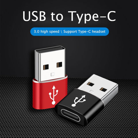 Image of USB 3.0 Type A Male to USB 3.1 Type C Female Connector Converter Adapter Type-c USB Standard Charging Data Transfer
