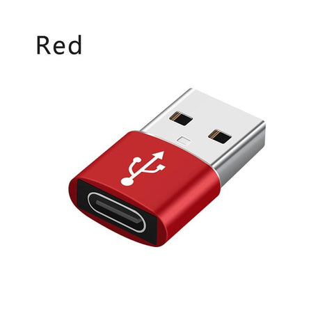 Image of USB 3.0 Type A Male to USB 3.1 Type C Female Connector Converter Adapter Type-c USB Standard Charging Data Transfer