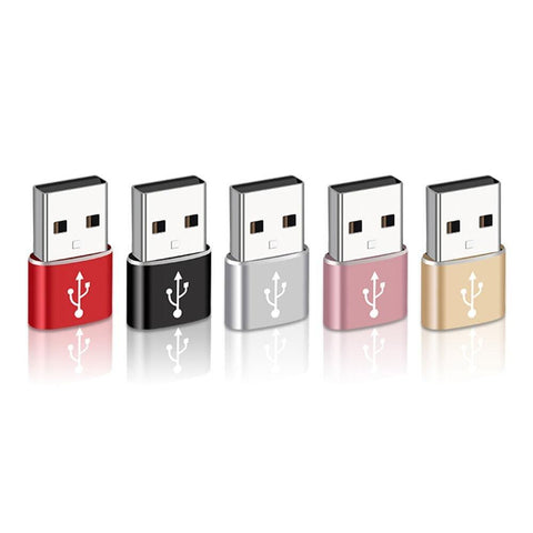 Image of USB 3.0 Type A Male to USB 3.1 Type C Female Connector Converter Adapter Type-c USB Standard Charging Data Transfer
