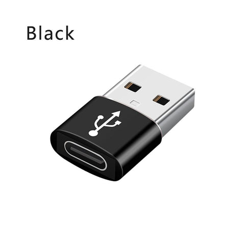 Image of USB 3.0 Type A Male to USB 3.1 Type C Female Connector Converter Adapter Type-c USB Standard Charging Data Transfer