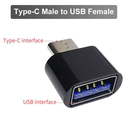 Image of USB To Type C OTG Adapter USB USB-C Male To Micro USB Type-c Female Converter USBC OTG Connector