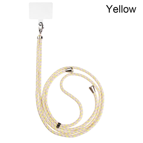 Image of Universal Cell Phone Lanyards with Adjustable Detachable Nylon Neck Crossbody Lanyard with Transparent Durable Pads