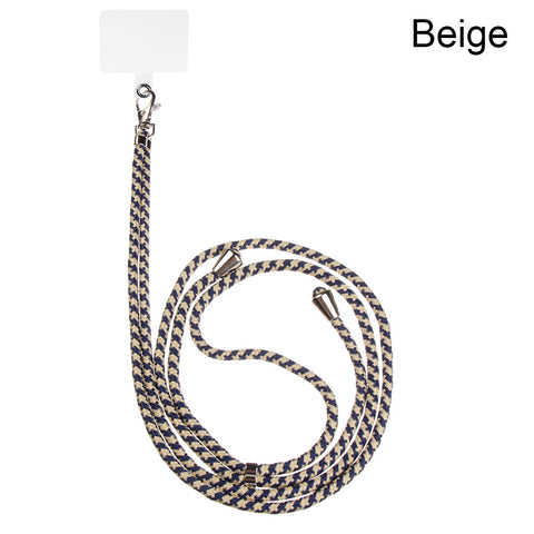 Image of Universal Cell Phone Lanyards with Adjustable Detachable Nylon Neck Crossbody Lanyard with Transparent Durable Pads