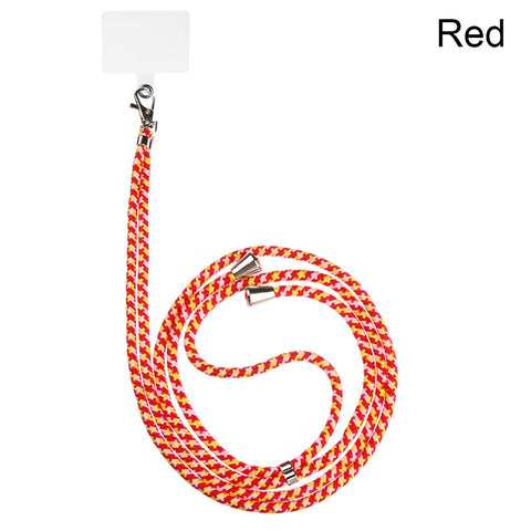 Image of Universal Cell Phone Lanyards with Adjustable Detachable Nylon Neck Crossbody Lanyard with Transparent Durable Pads