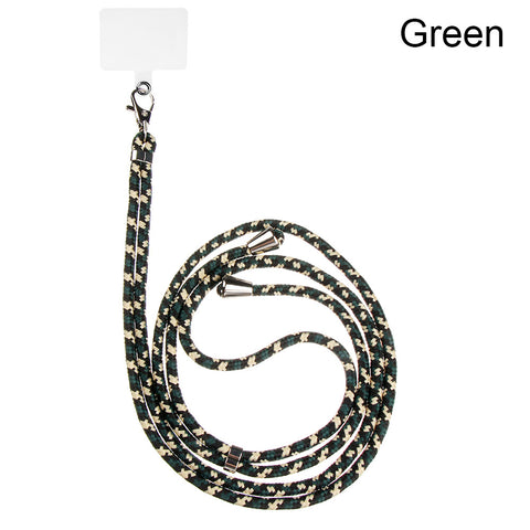 Image of Universal Cell Phone Lanyards with Adjustable Detachable Nylon Neck Crossbody Lanyard with Transparent Durable Pads