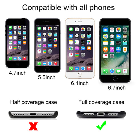 Image of Universal Cell Phone Lanyards with Adjustable Detachable Nylon Neck Crossbody Lanyard with Transparent Durable Pads