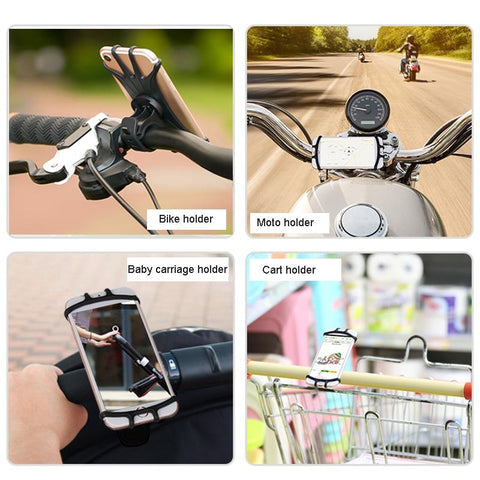 Image of Universal Motocycle Bicycle Mobile Phone holder for iPhone Samsung Xiaomi Huawei Cell Phone Mobile Bike Handlebar Bracket Holder