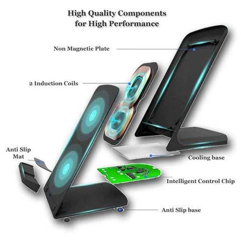 Image of Wireless charger for Samsung for iphone mobile phones