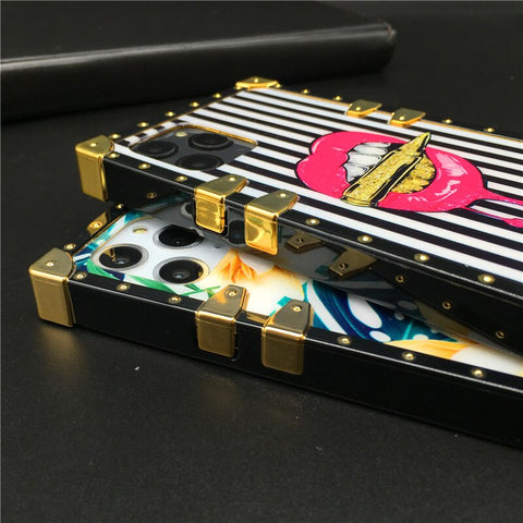 Image of Luxury Bling Square Phone Cover for iphone models