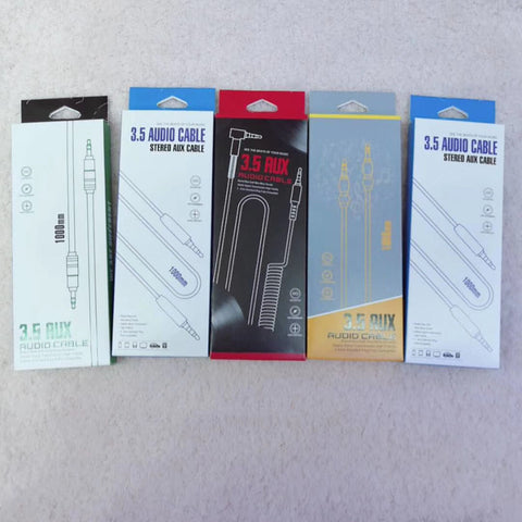 Image of Jelly color 3.5mm Aux cable Auxiliary Extension Audio cord