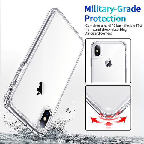 Image of Samsung Galaxy J8 2018 cheap phone case J2 J3 J5 Prime J6 J7 PLUS Jsery Shockproof Clear Transparent Silicone Phone Case For Samsung M10 20 30 31 51 C5 7 8 9pro 5G Protection Back Case