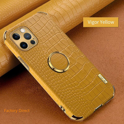 Image of Samsung Galaxy A sery case Crocodile leather design cover with ring holder