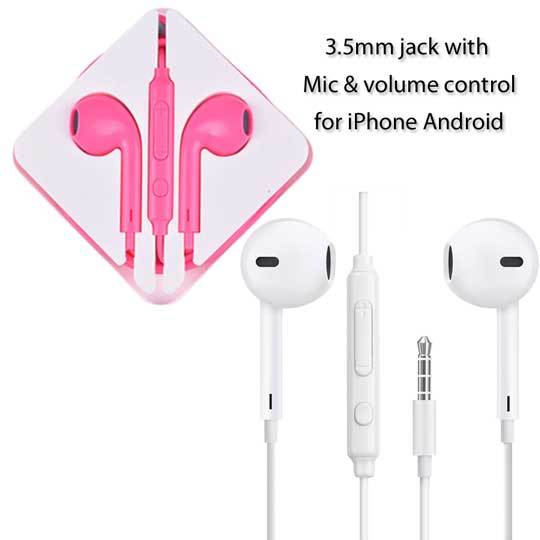 New style Universal Earbuds for iPhone Android with Volume control & Mic
