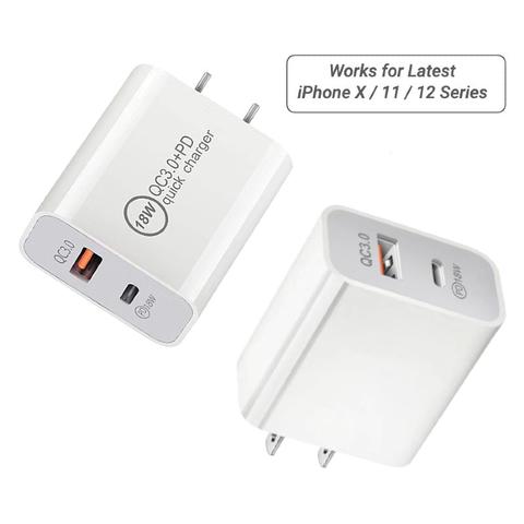 Image of 25W PD Dual QC3.0 fast charging Wall Charger plug