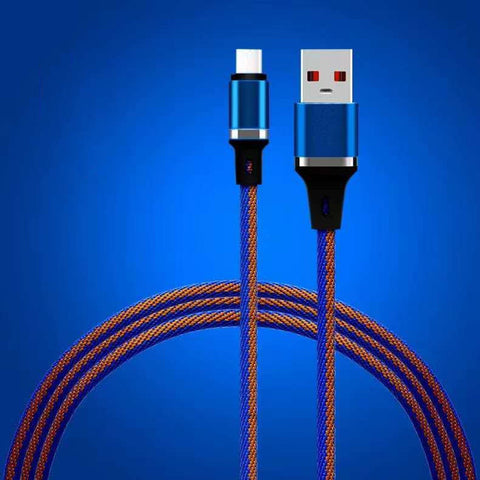 Image of 3Foot two colors 2A Fast charging Cable Charger for iPhone IOS Android V8 Type C