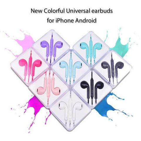 Image of New style Universal Earbuds for iPhone Android with Volume control & Mic