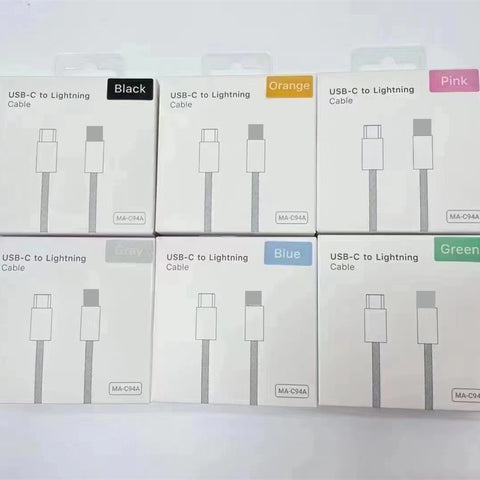 Image of NEW 20W PD USB cable Type C to 8 pin Lightning fast charging charger