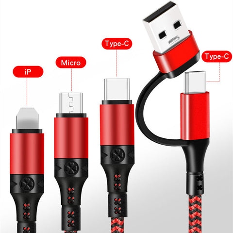 Image of 5in1 Fast charging Cables micro USB PD / Lightning / USB-C