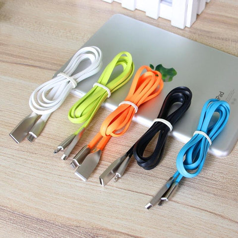 Image of 2A Fast Charging cable Tangle Free Charger Cord with Zinc Alloy connectorble