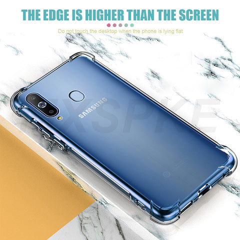 Image of Samsung Galaxy A70E A22 A82 A32 5G A72 4G Case Samsung A90 A80 A70 A60 A50 A40 A30 A20 Luxury Shockproof Transparent Case For A41 Phone Case Cover