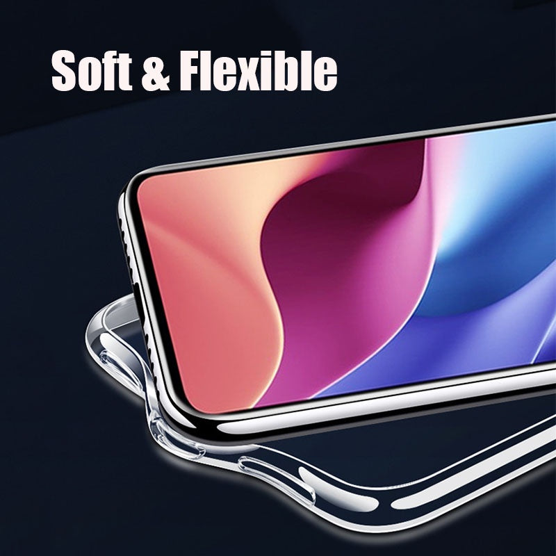 iPhone 13 pro max 12 Mini 11 Pro Max Case Luxury Transparent Shockproof Silicone Phone Case For apple X XR XS Max SE 2020 Case Silicone Back Cover with airbag