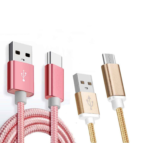 Image of 6Foot 2A Fast charging USB Data Cable Charger for iPhone IOS Android V8 Type C