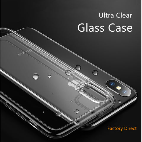 Image of Ultra think glass case for new iPhone 13 pro max 12 Mini 11 x 87 plus