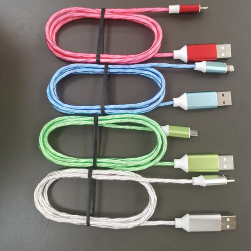 Flow LED light durable fast charging cable