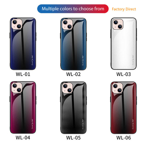 Image of Gradient glass mobile phone case cover for iphone models