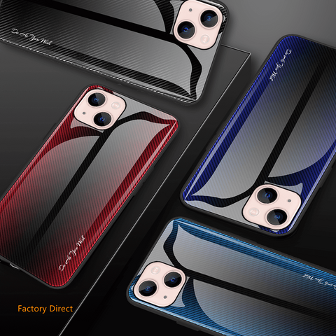 Image of Gradient glass mobile phone case cover for iphone models