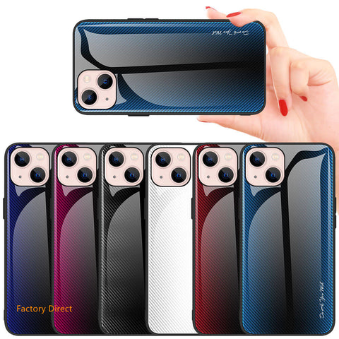 Image of Gradient glass mobile phone case cover for iphone models