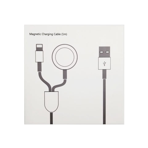 Image of New design iWatch Wireless Charger and apple iphone charging cable with packing