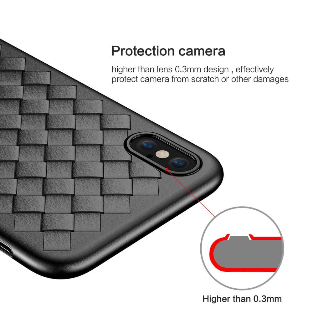 Stylish Luxury Braided Grid Weaving Case Cover for iPhone 11 pro max X 8 7 6 Plus