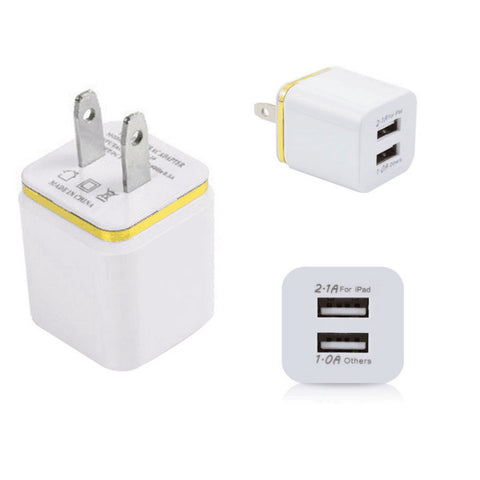 Image of Dual USB Ports Home Wall Charger Adapter Plug for mobile phones