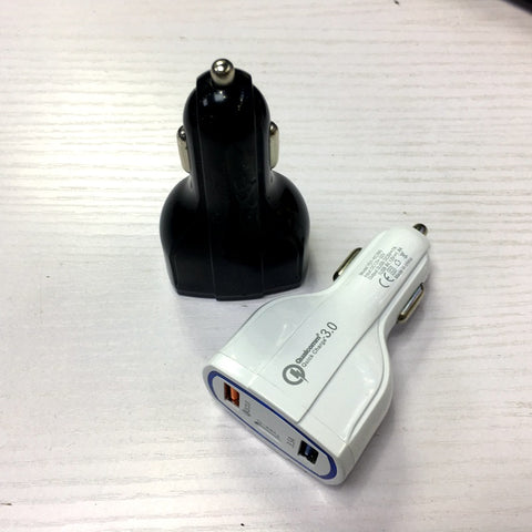 Image of QC 3.0 3 Port USB Fast Charging TYPE C Car Charger