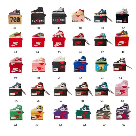 Image of Sneekers design Protective Cover for AirPods Earphones