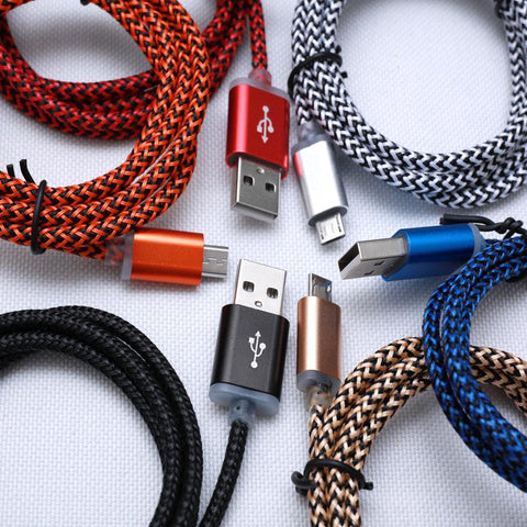 Image of 6ft 2A usb data cable for lightning apple iphone micro b C