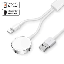 New design iWatch Wireless Charger and apple iphone charging cable with packing