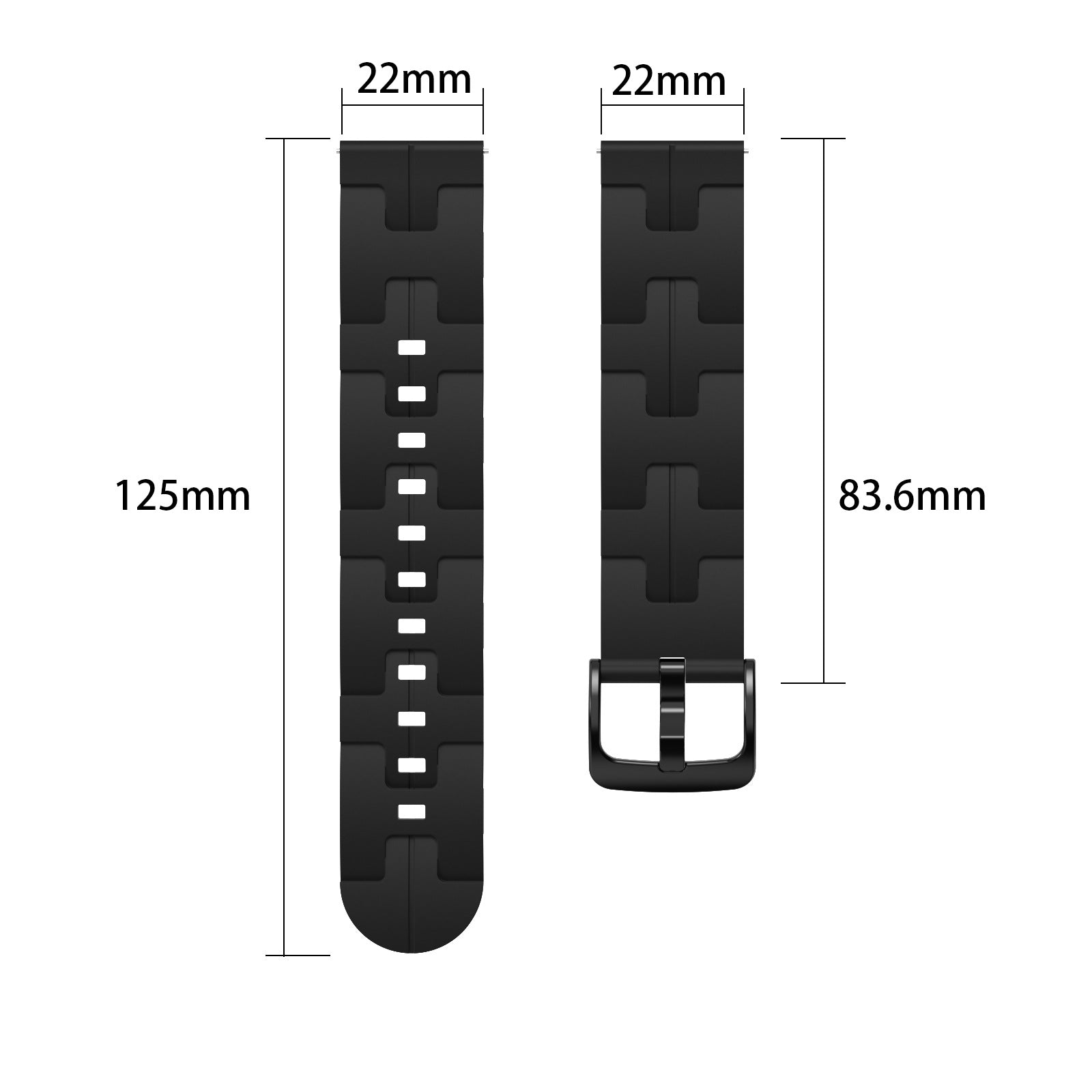 H design Silicone band for Galaxy watches 4567 42/20MM 46/22MM