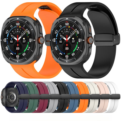 Image of Silicone band for Galaxy watches 4567 Ultra with magnetic clasp